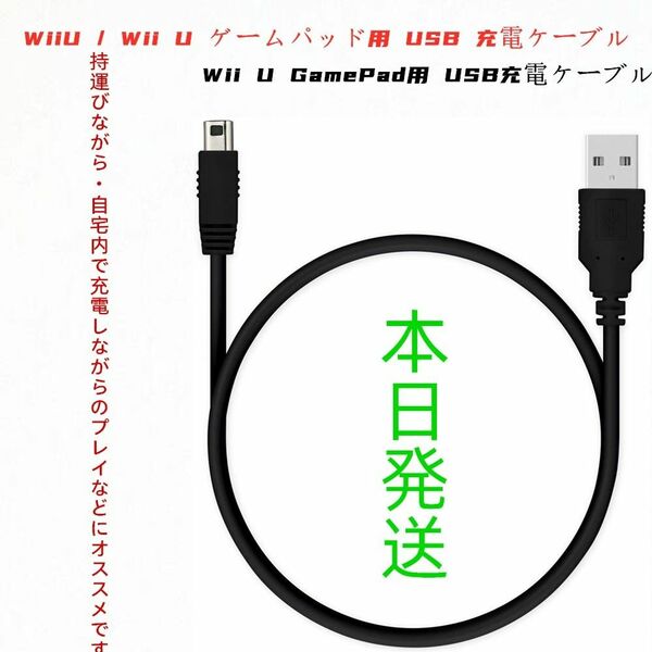 新品WiiU / Wii U ゲームパッド用 USB 充電ケーブル
