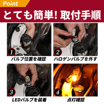 T20 LED 7443 ブレーキランプ バックランプ テールランプ 12V 超爆光 ダブル球 レッド 赤 2個セット 無極性 車検対応 高輝度 カスタム_画像6