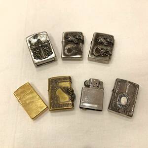 (M3539) 1円スタート ジッポー zippo おまとめ タバコ 7個 ライター 竜