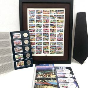（OT1917）未使用 アメリカ記念切手シート 50州 コイン 切手セット コレクションの画像1
