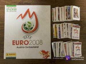 Panini EURO 2008/ステッカー＆冊子/約500枚/ロナウド・アンリ・イニエスタ/RC/ルーキー/ダブりなし