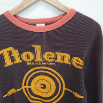 BOOTLEGGERS ブートレガーズ サーマル ロンT 長袖 Tシャツ Tiolene Motor Oil プリント M 10105295_画像3