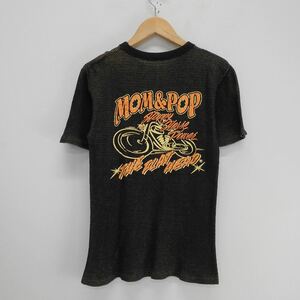 THE FLAT HEAD フラットヘッド MOM&POP プリント サーマル Tシャツ 半袖 ロゴ 38 10114734