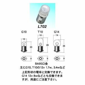 M＆Hマツシマ 電球交換型LED L・ビーム 集光タイプ レッド L702RE