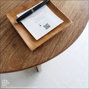 チーク無垢材 ヴィンテージサイドテーブルAnqbo19 丸テーブル 什器 コーヒーテーブル 一点物 再生家具 無垢材家具の画像2
