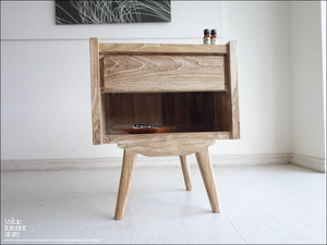  natural wood furniture bedside cabinet KOW Night cabinet television stand natural white storage low board cheeks material car Be 