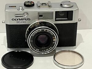 OLYMPUS オリンパス 35RC フィルムカメラ レンジファインダー 42mm f2.8 E.ZUIKO コンパクトカメラ シャッター・セルフタイマー確認済み