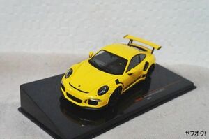 ixo Porsche 911 (991) GT3 RS 2017 1/43 миникар желтый 
