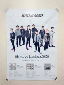 34 Snow Man B2 告知 ポスター 「Snow Labo. S2」