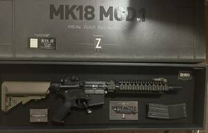 東京マルイ製 Colt Mk18mod1 ガスブローバック Zシステム コルト マーク18 社外製ローディングノズル付き