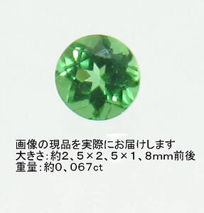 NO.17 Хромированный турмалин ( драгоценнный камень название Хромированный * турмалин ) раунд разрозненный ( язык The nia производство )(2,5mm) натуральный камень на данный момент товар 