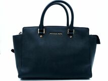 MICHAEL KORS マイケルコース レザー 2WAY トート バッグ 黒 ■■ ☆ eba9 レディース_画像1