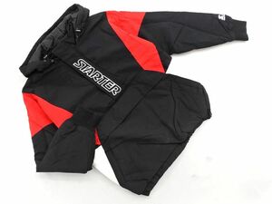 STARTER BLACK LABEL スターター ブラックレーベル アノラック パーカー sizeM/黒ｘ赤 ◇■ ☆ eba1 メンズ