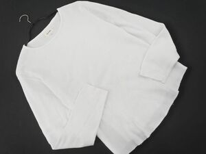 BEAMS ビームス ワッフル 長袖 カットソー sizeM/白 ◇■ ☆ eba1 メンズ