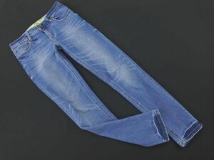 RODEO CROWNS ロデオクラウンズ スキニー デニムパンツ size25/紺 ■■ ☆ eba1 レディース