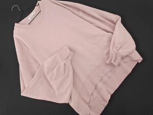 MOUSSY マウジー オーバーサイズ トレーナー スウェット sizeF/ピンク ◇■ ☆ eba1 レディース