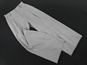 GALLARDAGALANTE gully .rudaga Ran teNAVY wool . stripe wide pants size0/ gray *# * eba2 lady's 