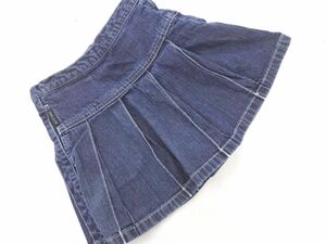 COMME CA ISM コムサイズム Aライン 台形 デニムスカート size110Aｃｍ/インディゴ ■■ ☆ eba2 子供服