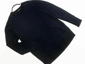 COMME CA MEN Comme Ca men wool . knitted sweater navy blue *# * eba5 men's 