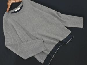 MOUSSY マウジー リブ 切替 ニット セーター sizeF/グレー ◇■ ☆ eba6 レディース