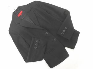 manics Manics wool . tailored jacket size2/ black *# * eba7 lady's 