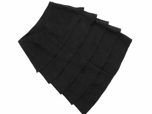 Courreges Courreges frill tia-do skirt size40/ black *# * eba7 lady's 