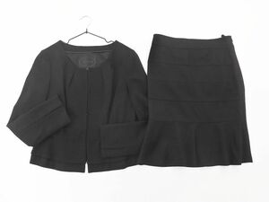 UNTITLED Untitled wool 100% setup jacket skirt suit size jacket 2 skirt 1/ black *#* * eba7 lady's 