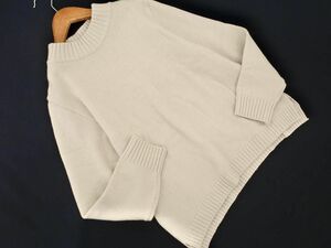 PROFILE プロフィール ウール混 ハイネック ニット セーター size38/アイボリー ◇■ ☆ eba9 レディース