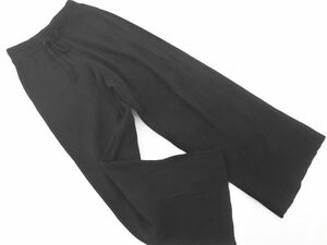 INGNI wing rib knitted wide pants sizeM/ black *# * eba9 lady's 