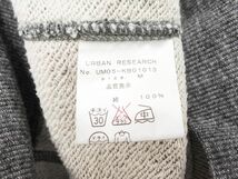 URBAN RESEARCH アーバンリサーチ スウェット ジップアップ パーカー sizeM/グレー ◇■ ☆ eba9 メンズ_画像6