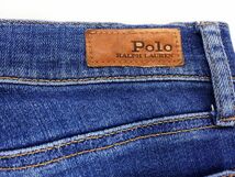 POLO RALPH LAUREN ポロ ラルフローレン ダメージ加工 デニムパンツ size27/青 ■■ ☆ eba9 レディース_画像8