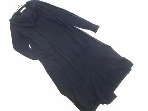 CECIL McBEE Cecil McBee f- Delon g cardigan sizeM/ navy blue *# * ebb3 lady's 