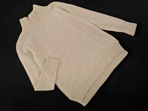 NOLLEY*S Nolley's wool 100% high‐necked knitted sweater size38/ beige *# * ebb3 lady's 