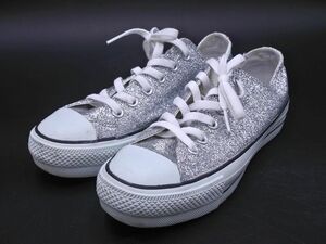 CONVERSE コンバース 5CL815 グリッター ローカット スニーカー size24.5?/シルバー ■■ ☆ ebb3 レディース