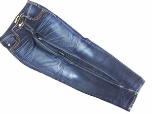 SOMETHING Something Edwin USED обработка обтягивающие джинсы брюки sizeXS/ темно-синий ## * ebb3 женский 