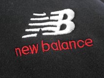 New Balance ニューバランス 裏起毛 ロゴ ハーフジップ プルオーバー スウェット トレーナー 160cm 黒 ◇■ ☆ ebb3 子供服_画像3