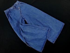 BRANDNEWOLD ブランニューオールド ワイド デニムパンツ size28/青 ■■ ☆ ebb3 レディース