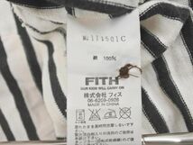 ネコポスOK FITH フィス ヘンリーネック ボーダー チュニック ワンピース sizeM（80〜90ｃｍ）/白ｘ黒 ■◇ ☆ ebb4 子供服_画像6