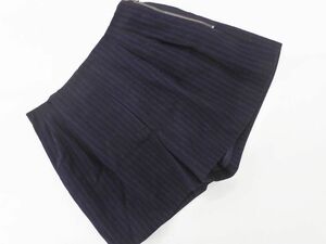 3.1 PHILLIP LIM 3.1 フィリップリム ウール混 ストライプ ショート パンツ size0/濃紺 ◇■ ☆ ebb4 レディース