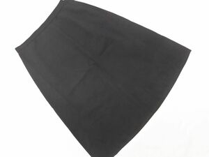 agnes b Agnes B wool 100% A line trapezoid skirt size36/ black *# * ebb4 lady's 