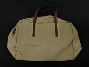 agnes b Agnes B nylon travel Boston bag beige ## * ebb3 men's 