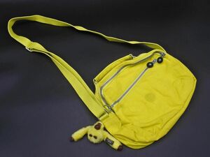 Kipling キプリング ゴリラチャーム ショルダー バッグ 黄 ■■ ☆ ebb3 レディース