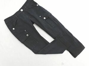 バーバリーブルーレーベル クロップド パンツ size36/黒 ■◇ ☆ ebb5 レディース