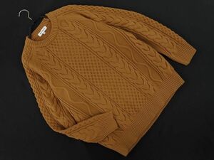 THE SHOP TK ザショップティーケー タケオキクチ クルーネック ニット セーター sizeM/茶 ◇■ ☆ ebb5 メンズ