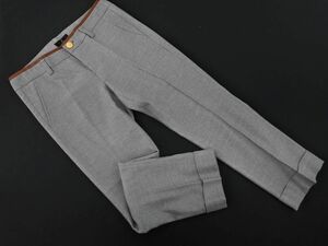 INED Ined wool . cropped pants size7/ gray #* * ebb6 lady's 