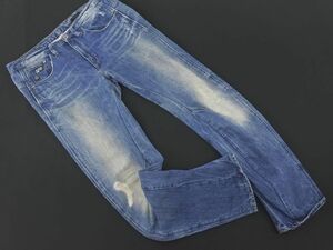 G-STAR RAW ジースターロゥ ダメージ加工 デニムパンツ size27/青 ■■ ☆ ebb6 レディース