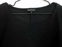 INDIVI インディヴィ ギャザースリーブ カットソー size13/黒 ■◇ ☆ ebb9 レディース_画像3