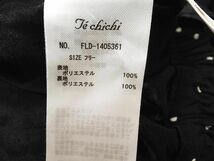 ネコポスOK Techichi テチチ ドット テーパード パンツ sizeF/黒ｘ白 ■◇ ☆ ebb9 レディース_画像6