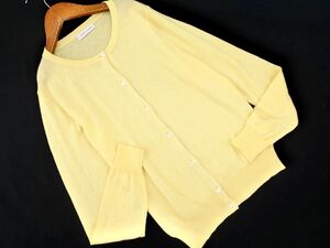  cat pohs OK E Hyphen World gallery E hyphen world gallery knitted cardigan sizeF/ yellow #* * ebc1 lady's 