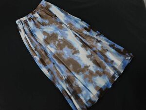 LEPSIMrepsi.m Lowrys Farm Thai large pattern maxi skirt sizeF/ tea x blue #* * ebc1 lady's 